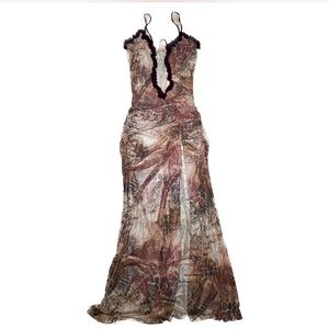 Jaded London Backless Multicolor Dress